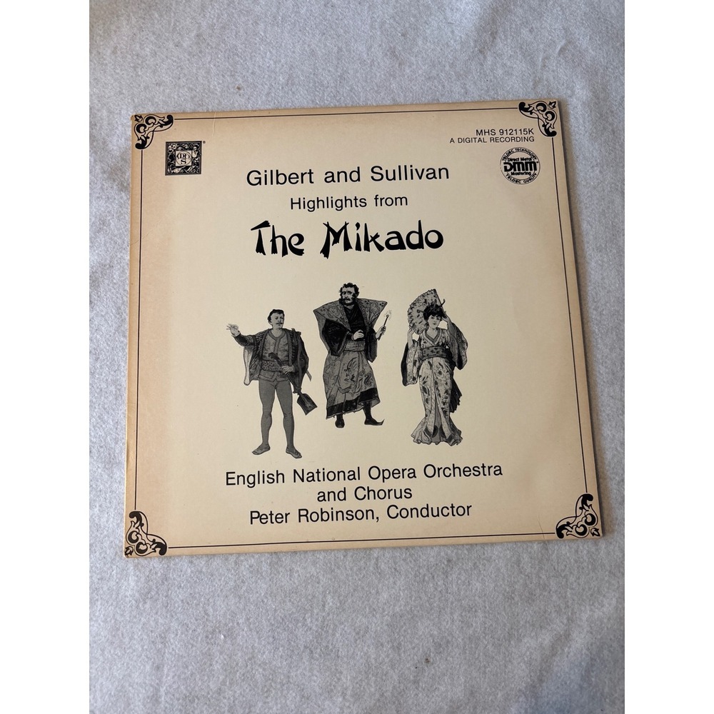 Musical Heritage Society Gilbert and Sullivan The Mikado LP Vinyll DMM Pressing